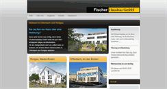 Desktop Screenshot of fischerhausbau.de